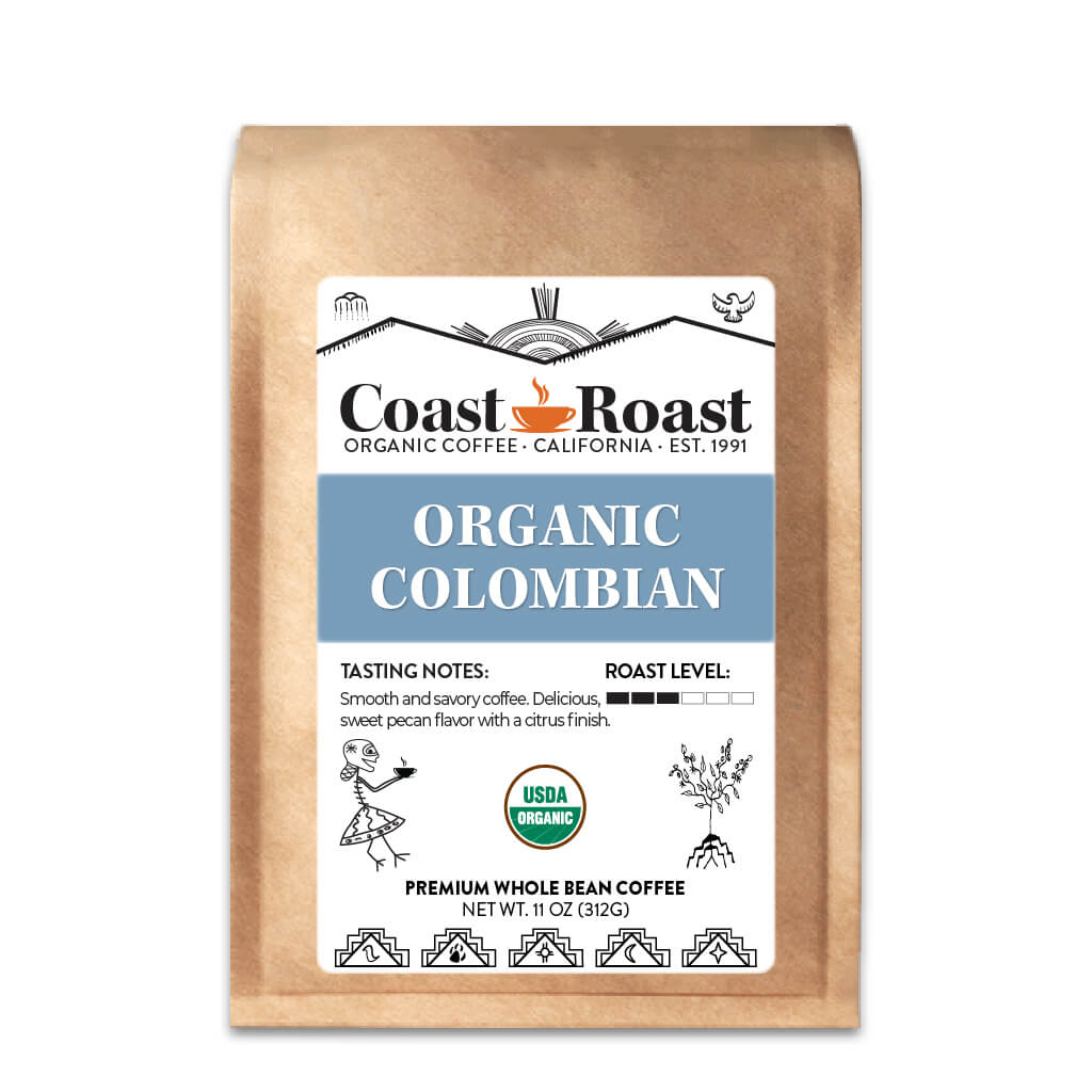 Organic Colombian Whole Bean Coffee Single Origin